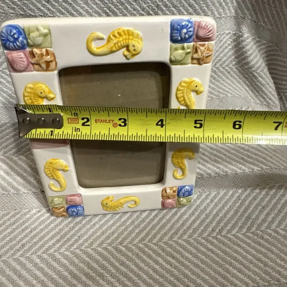 Decorative Ceramic Ocean Themed 3.5x5 Photo Frame